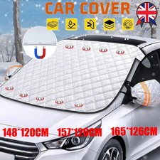Magnetic Car Windscreen Cover Ice Frost Shield Snow Protector Sun Shade Van UK