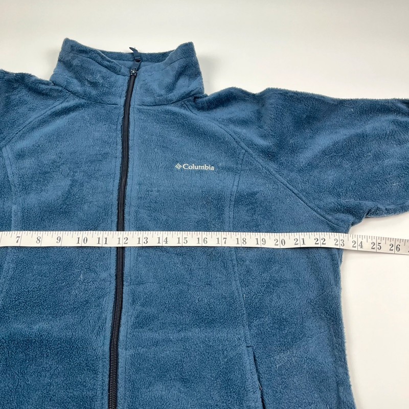 Columbia Full Zip Fleece Women’s XL Navy Thermal Jacket Warm image 8