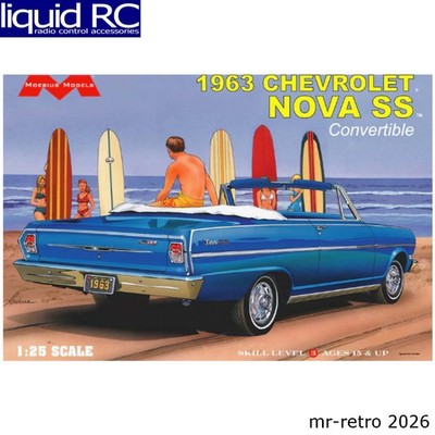 Moebius Models 2318 1/25 1963 Chevrolet Nova SS Convertible Plastic Model Kit