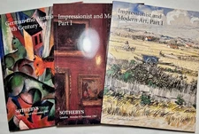 Sotheby’s Auction Catalogs x3 Impressionist Modern Art Paintings 1997