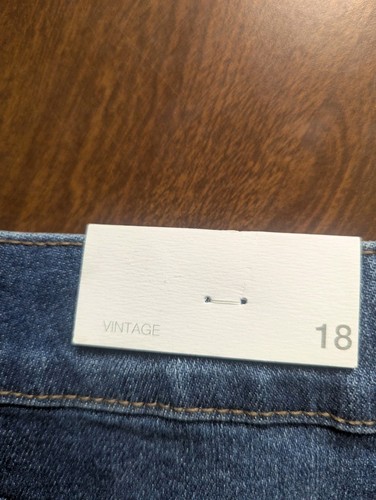 Neu mit Etikett Maurice's Größe 18 Jeansrock abgenutzt rohe Kanten - Bild 7 von 9