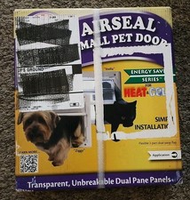 NEW Ideal Airseal Pet Door Energy Saver Flap 6 5/8 x 7 1/4 in White
