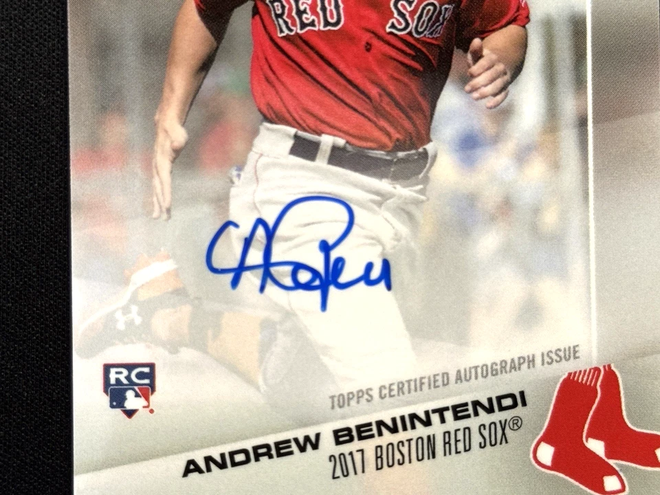 Andrew Benintendi 2017 Topps Now Opening Day Boston Red Sox autograph auto RC - Image 2 of 4
