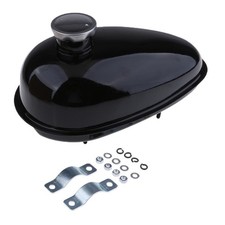 660cc Engine Bicycle Iron Fuel Gas Tank W/ Cap & Petcock 3