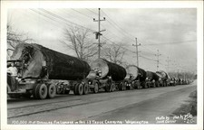 WASHINGTON WA Douglas Fir Lumber Caravan JACK CARVER ELLIS RPPC