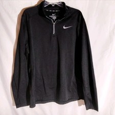 Nike Therma-Fit Shirt Pullover Men XL Black Long Sleeve Gym Workout Exercise