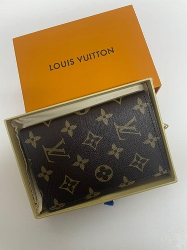 LOUIS VUITTON Monogram Passport Cover Brown
