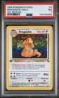 1999 POKEMON FOSSIL 1ST EDITION #4 DRAGONITE-HOLO PSA 7