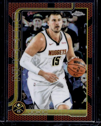 2025-26 Topps Chrome #25 Nikola Jokić Basketball Refractor