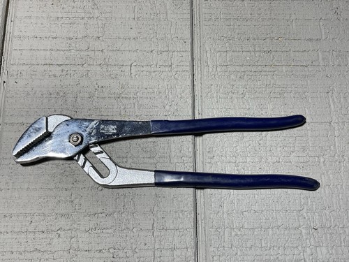 Great Neck W-120 Forged Steel Chrome Plated Groove Joint Pliers 12 in Blue Japan