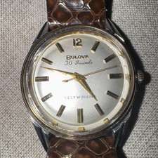 Vtg Bulova 1963 30 Jewels￼33mm Watch 10BZAC...