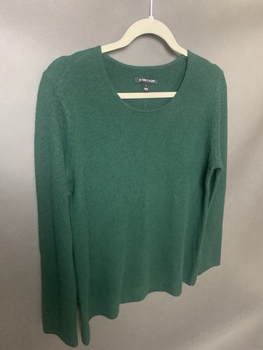 41 Hawthorn Hunter Green 100% Cashmere Sweater, Women's Large - Picture 3 of 9