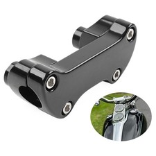 2" Handlebar Riser & Top Clamp For Harley Dyna Softail Sportster Street