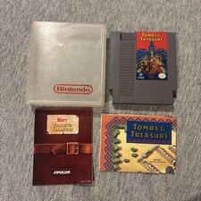 Tombs & Treasure NES Nintendo with Manual w/ RARE MAP! TESTED! CLEAN!
