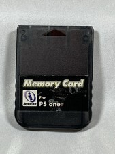 Sony Playstation 1 Memory Card Transparent Black InterAct 1MB