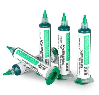 THE TECH STATION UK UV Curing Solder Mask Green Circuit Board Protective Paint 10CC