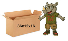 36" x 12" x 16" CARDBOARD BOX - 200 lb - SINGLE BOX