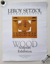 Rare Lim Ed Larry Setziol Oregon Exhibition Poster Lithographed and Signed