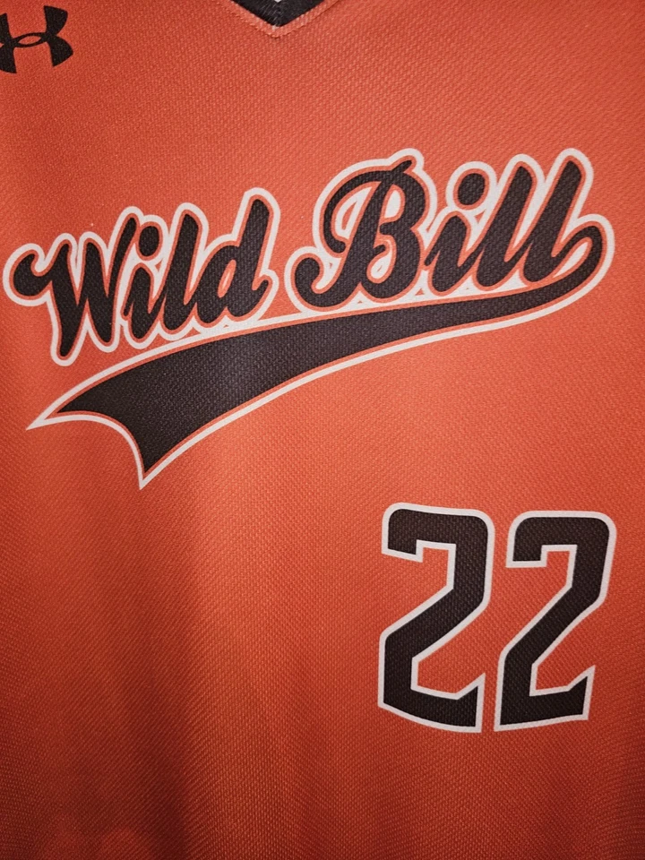 Camiseta deportiva Under Armour Baltimore Orioles Wild Bill Hagy Tribute pequeña naranja para hombre Foto 3 de 4