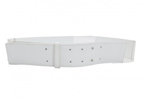 Cinturón ISSEY MIYAKE Vinilo Transparente Conmutador Cuero Doble Pin (K-126481) Foto 4 de 4