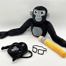 Gorilla Tag Official Monkey Toy Set – Multicolor Plush Dolls & Backpack Accessor