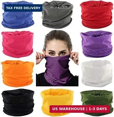 Neck Gaiter Masks Tube Scarf,Seamless Bandanas Buffs Gators,Ourdoor Face Mask Fa