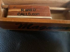 Handmade RND Calls Push Button Pin Turkey Box Call - signed Little Gibs Magnum