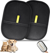 2 Pcs Pet Hair Removal Glove, Reusable Cat Dog Electrostatic Hair Remover