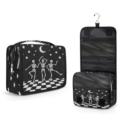 AUUXVA Kids Hanging Toiletry Bag for Boys - 9x4x8.27 in, Skull Dance