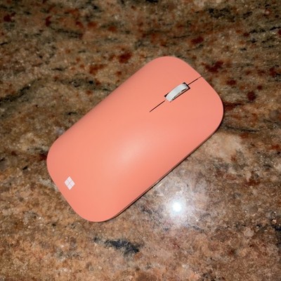 Microsoft Modern Mobile Mouse Orange Bluetooth Wireless No Box