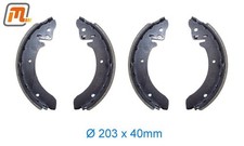 FORD 12M (P4) Bremsbackensatz hinten kompletter Satz für 1 Achse