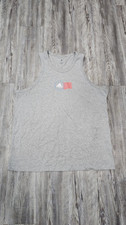 Adidas Mens Gray Sleeveless Tank Top USA Flag Graphic Size XL