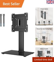 All-In-One Height Adjustable TV Stand for 17-43 Inch Screens - Easy Installation