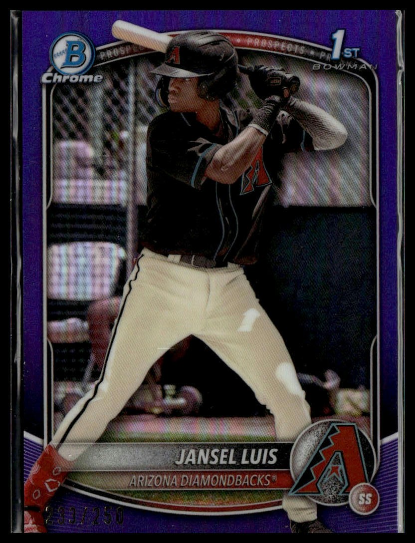 2025 Bowman #BCP-84 Jansel Luis Chrome Prospects Purple Refractor #/250