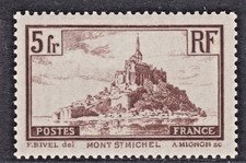 TIMBRE 1929-31 FRANCE MONT ST MICHEL N° 260-N**. TB-COTE: 45 EUROS-VOIR SCAN R/-