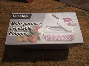 8 Blade All-in-1 Vegetable Chopper Mandoline Slicer with Container, Food Chopper