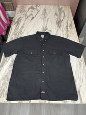 Men's Genuine Dickies Black Short Sleeve Workwear Shirt Size XL, Pre-Owned