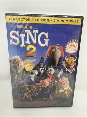 Sing 2 Collector's Edition + 2 Mini Movies (DVD, 2021)