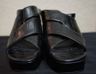 Topshop black platform chunky high heel slip on sandal shoes for women 8.5 US — photo 3