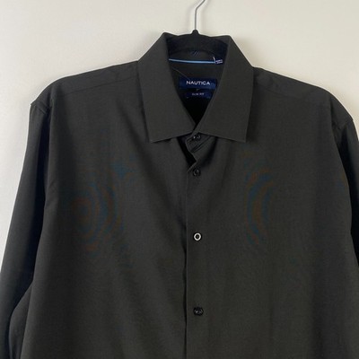 nautica slim fit stretch dress shirt Slim Fit Wrinkle-Resistant Dress Shirt