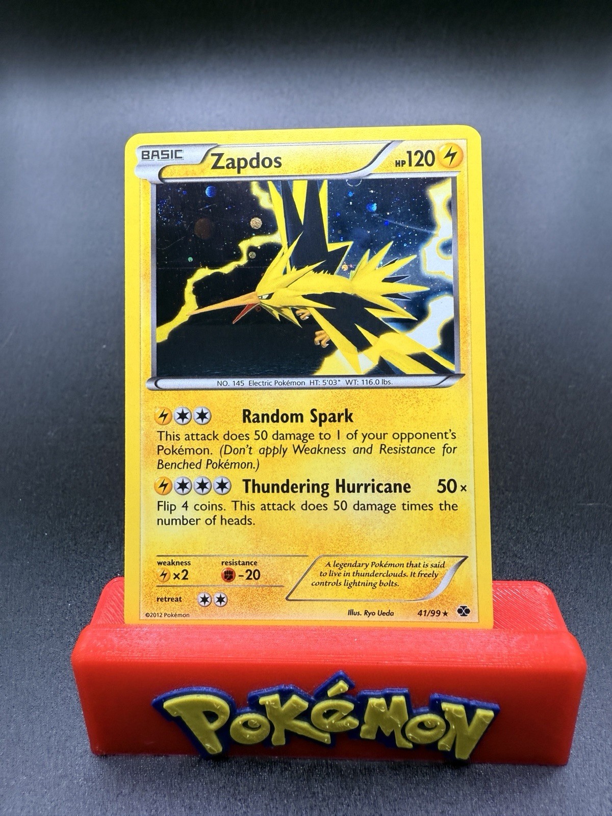Zapdos (Cosmos Holo) Next Destinies 41/99 Rare Pokemon Card LP/NM