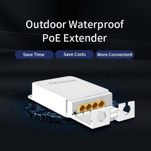 1000mbps 4 Ports POE Repeater Ethernet Network Extender 1 in 3 Out Poe Switch - Afbeelding 4 van 12