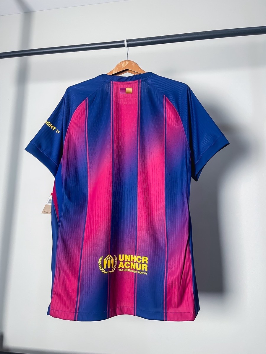 FC Barcelona 長袖シャツ UNHCRロゴ付き FC Barcelona Nike シャツ UNHCRロゴ - メルカリ