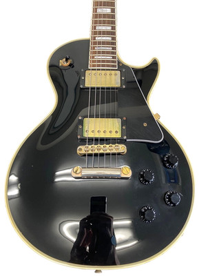 ギター Burny LesPaul Burny by Fernandes Les Paul Custom Guitar RLC-60 Black Made in