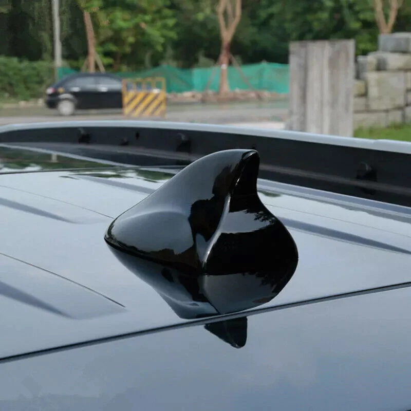 Shark Fin Roof Car Antenna Cover Black Aerials FM/AM Radio Signal For Hyundai - Image 4 of 4