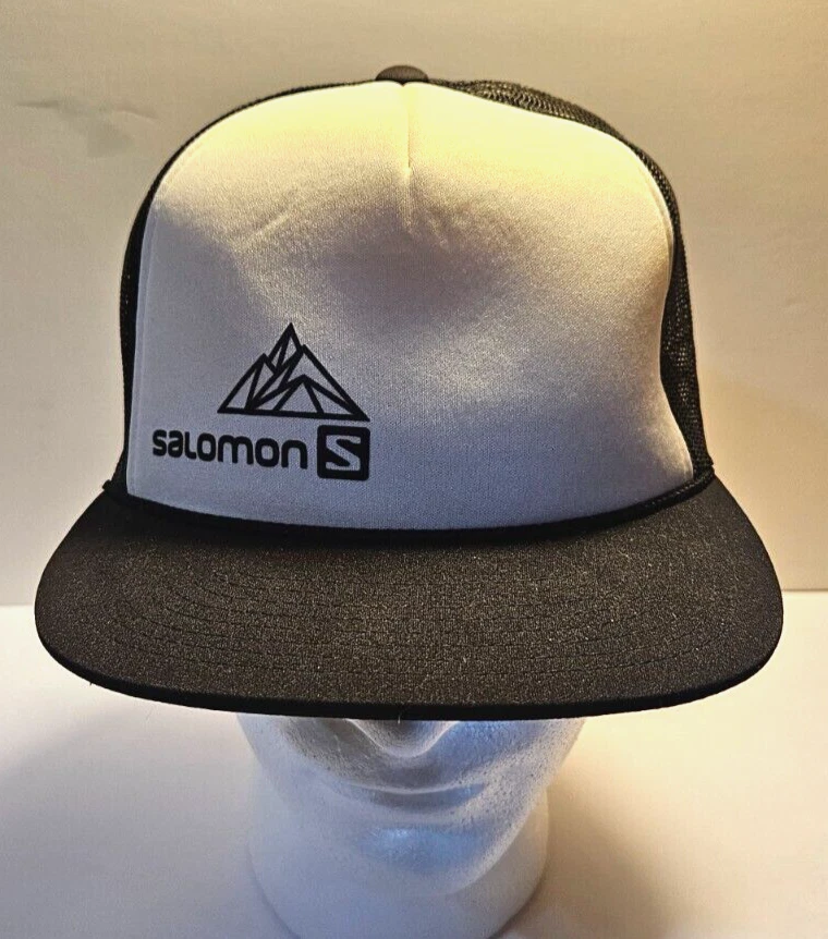 Gorra Salomon S Correa Ajustable Trasera Malla Trasera, Espuma Blanca Frontal Foto 3 de 4