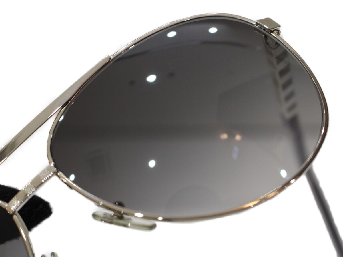 LOUIS VUITTON Attitude Pilot Sunglasses Clear black Z0340U Men Auth #040606
