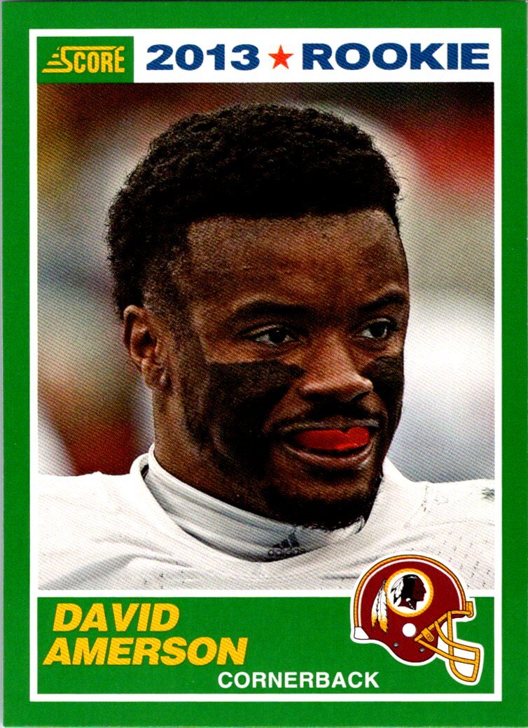  2013 Score #348 David Amerson RC