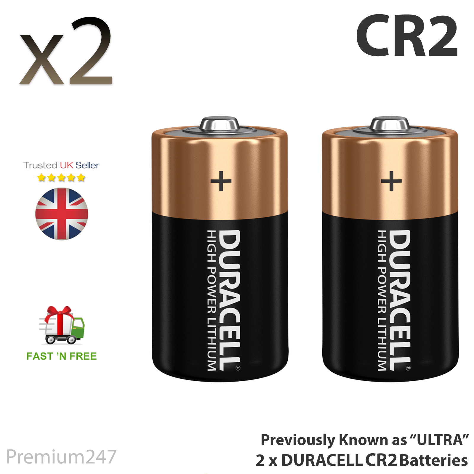 2 x Duracell CR2 3V Lithium Photo Battery DLCR2 ELCR2 CR15H270 LONGEST EXP eBay