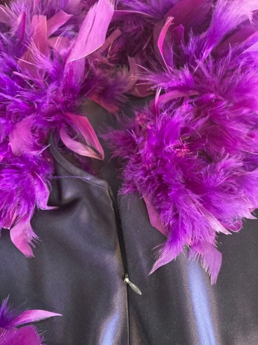 Vintage Dark Purple Satin Evening Gown, Cocktail Party Dress Size 6. - Picture 7 of 10